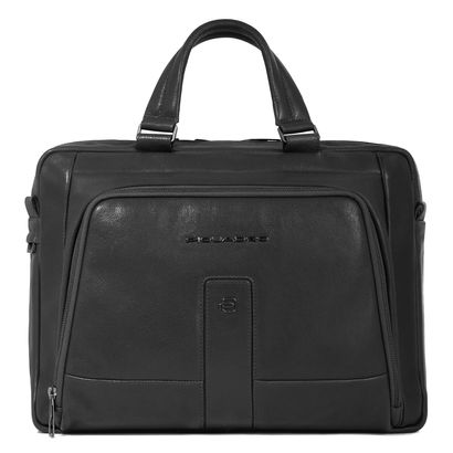 PIQUADRO Carl 2 Handle Briefcase 14" S Black