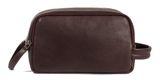 PIQUADRO Carl Leather Beauty Case Dark Brown