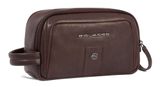 PIQUADRO Carl Leather Beauty Case Dark Brown
