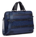 PIQUADRO FXP Two Handle Briefcase Blue PIQUADRO FXP Two Handle Briefcase Blue