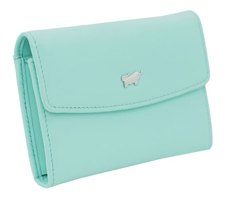 Braun Büffel Joy Mini Zip Wallet Aquamarine