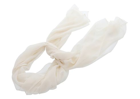 ROECKL Classic Georgette Scarf Cream ROECKL Classic Georgette Scarf Cream