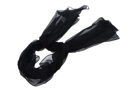 ROECKL Classic Georgette Scarf Black ROECKL Classic Georgette Scarf Black