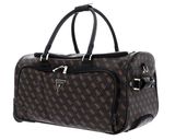 GUESS Jesco Wheeled Duffel Brown