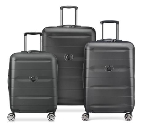 DELSEY PARIS Comete + 4 Double Rolls Trolley Set Black