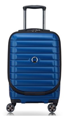 DELSEY PARIS Shadow 5.0 Expandable 4DR Business Cabin Trolley 55 Blue