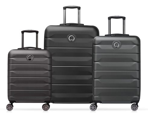 DELSEY PARIS Air Armour 4DR Expandable Trolley Set Black