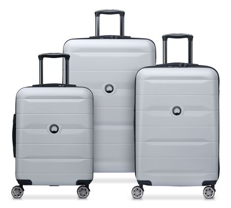 DELSEY PARIS Comete + 4 Double Rolls Trolley Set Silver Grey