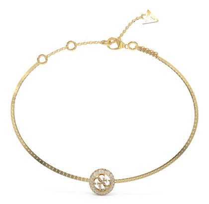 GUESS 4G Crush Charm Bracelet S Yellow Gold