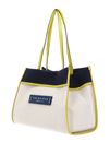 THE BRIDGE Elisa Beach Bag Naturale / Jeans / Lime THE BRIDGE Elisa Beach Bag Naturale / Jeans / Lime