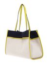THE BRIDGE Elisa Beach Bag Naturale / Jeans / Lime THE BRIDGE Elisa Beach Bag Naturale / Jeans / Lime