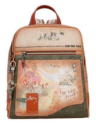 Anekke Peace & Love Flower 2-compartment Backpack Multicolor