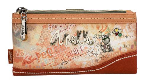 Anekke Peace & Love Flowers Flexible RFID Wallet L Multicolor