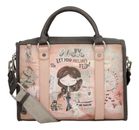 Anekke Peace & Love Bowling Handle Bag Pink Anekke Peace & Love Bowling Handle Bag Pink