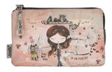Anekke Peace & Love 3-Compartment Coin Purse Pink Anekke Peace & Love 3-Compartment Coin Purse Pink