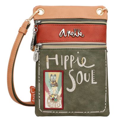 Anekke Peace & Love Flowers Mini Crossbody Bag Multicolor