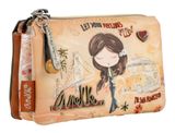 Anekke Peace & Love 3-Compartment Coin Purse Camel Anekke Peace & Love 3-Compartment Coin Purse Camel