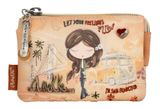 Anekke Peace & Love 3-Compartment Coin Purse Camel Anekke Peace & Love 3-Compartment Coin Purse Camel