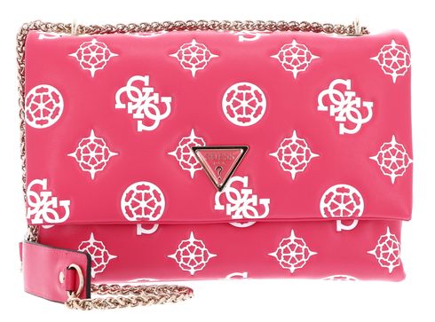 GUESS Deesa Logo Convertible Xbody Flap Watermelon Logo