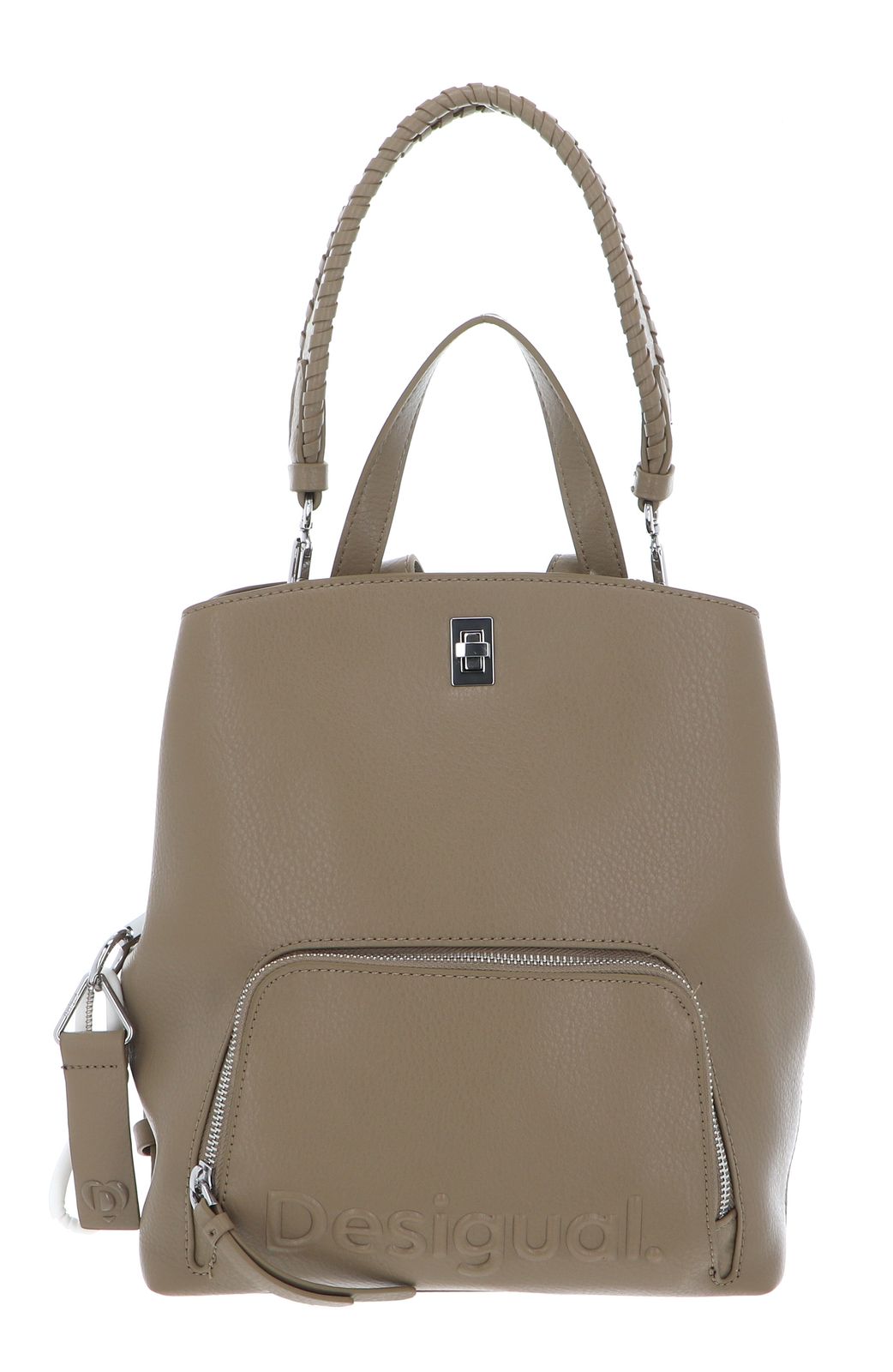 Desigual Damen Top - Tropenmuster Mit Bindeband