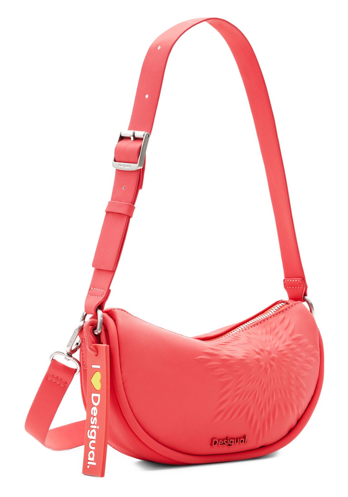 Desigual Aquiles Z Sheffield – Borsa A Spalla Donna, Nera, 33x18x8 Cm. Stile Modaiolo E Pratico Con Doppio Manico.