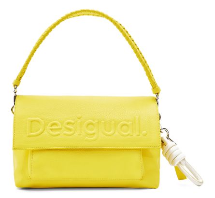 Desigual Half Logo 24 Across Body Bag Yellow