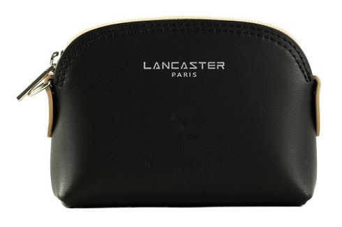 LANCASTER Smooth Coin Purse Noir - Nude Clair - Nude Foncé