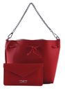 LANCASTER Pur & Element City Bucket Bag S Rouge