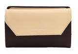 LANCASTER Smooth Back To Back Organizer Wallet Noir - Nude Clair - Nude Foncé