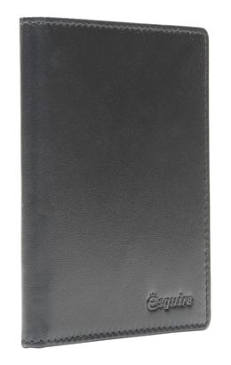 Esquire New Silk Passport Card Case Black