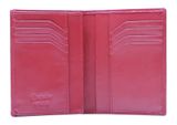 Esquire New Silk Passport Card Holder Red