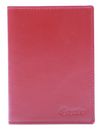Esquire New Silk Passport Card Holder Red