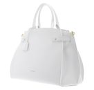 COCCINELLE Kliche Handbag Grained Leather Brillant White