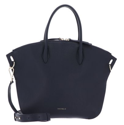 COCCINELLE Flare Hand Bag Grained Leather Midnight Blue