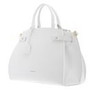 COCCINELLE Kliche Handbag Grained Leather Brillant White