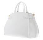 COCCINELLE Kliche Handbag Grained Leather Brillant White