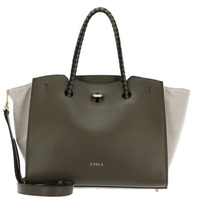 FURLA Genesi Tote M Sage + Greige