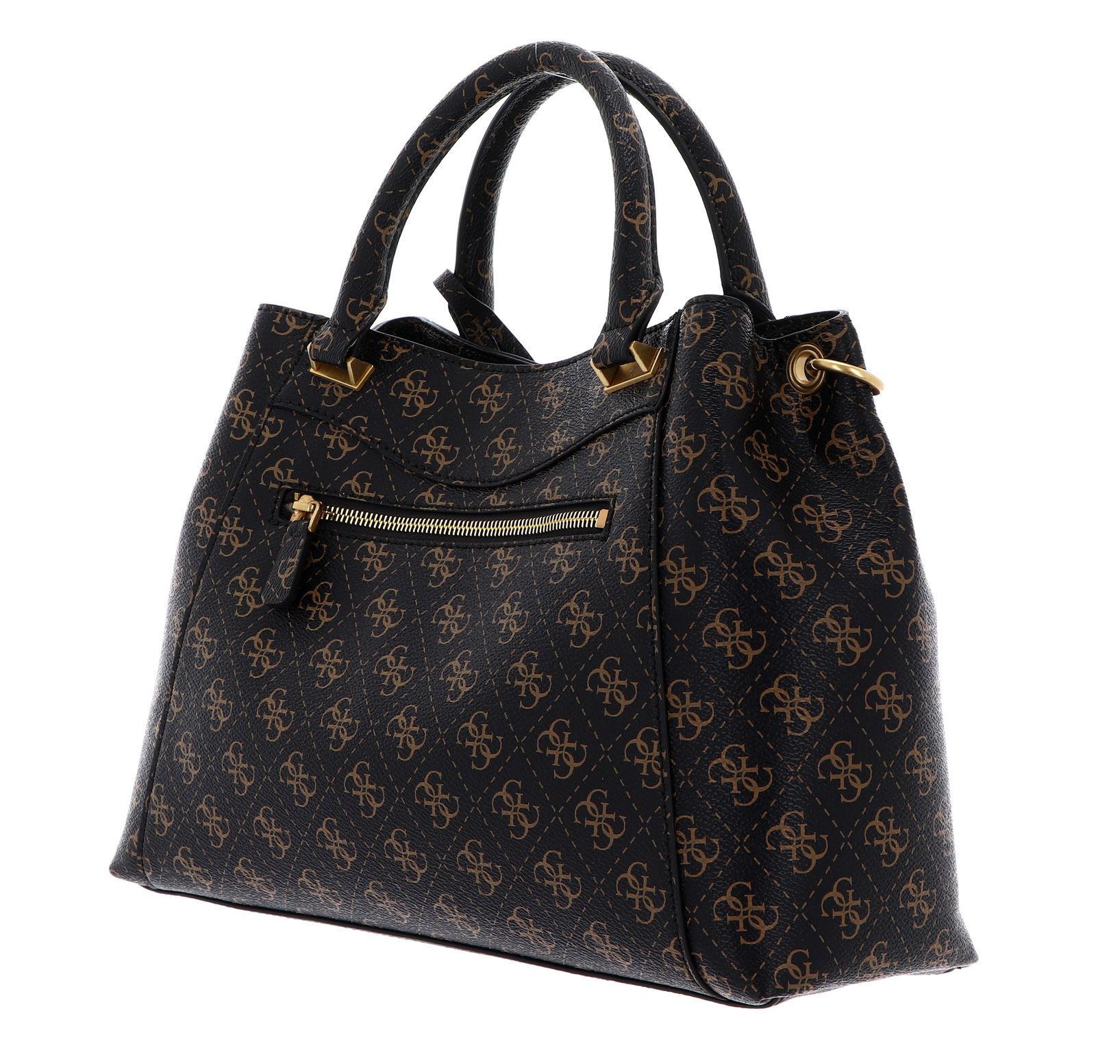 GUESS Emera Cintura Regolabile Donna - Larghezza 3.5 Cm, Colore Latte (Marrone Chiaro), Con Logo - Materiale 50% PU, 50% Pelle - Taglia W95 (90-100 Cm)