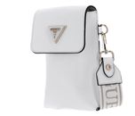 GUESS Latona Flap Chit Chat Phone Bag White