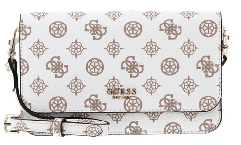 GUESS Loralee Xbody Flap Organizer White Logo