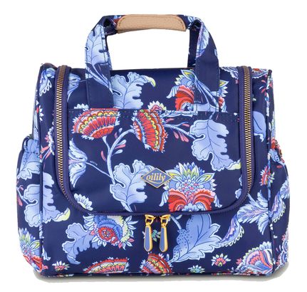 Oilily Cathy Travel Kit With Hook Blue Print
