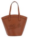 KARL LAGERFELD K / Signature Tulip Tote Bag M Sudan Brown KARL LAGERFELD K / Signature Tulip Tote Bag M Sudan Brown