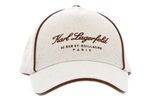 KARL LAGERFELD Hotel Karl Canvas Cap Natural KARL LAGERFELD Hotel Karl Canvas Cap Natural