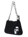 KARL LAGERFELD K / Ikonik 2.0 Nylon Shoulder Bag Black KARL LAGERFELD K / Ikonik 2.0 Nylon Shoulder Bag Black