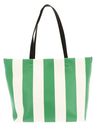 KARL LAGERFELD Hotel Karl Beach Stripe Tote Bag Natural / Deep Mint KARL LAGERFELD Hotel Karl Beach Stripe Tote Bag Natural / Deep Mint
