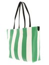 KARL LAGERFELD Hotel Karl Beach Stripe Tote Bag Natural / Deep Mint KARL LAGERFELD Hotel Karl Beach Stripe Tote Bag Natural / Deep Mint