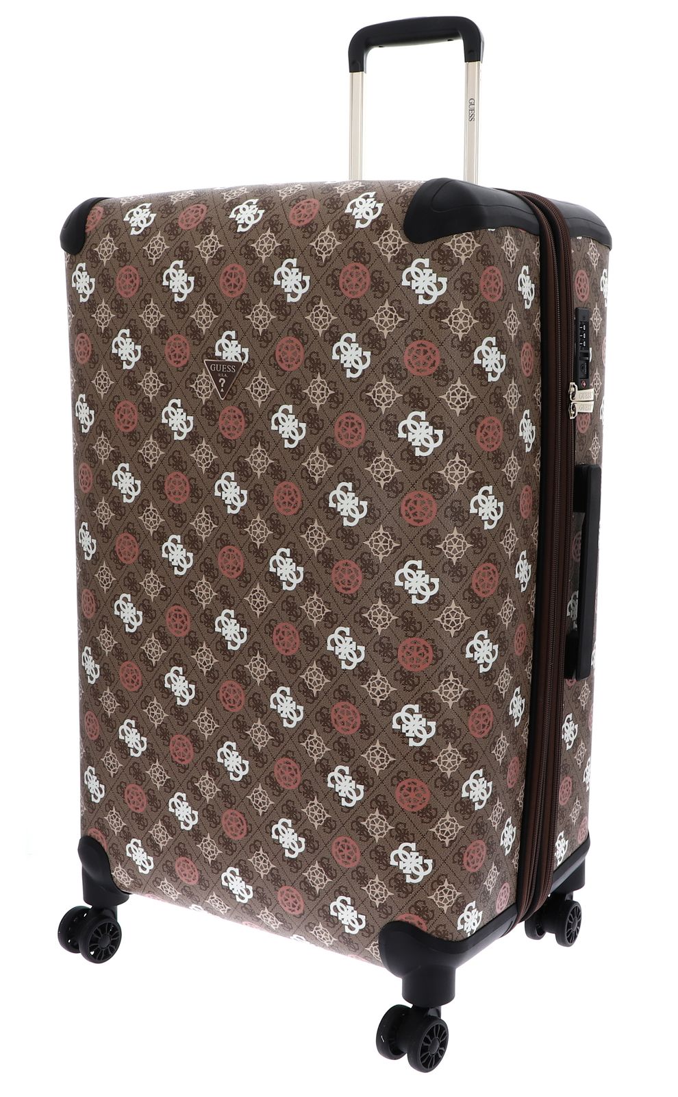 GUESS Eliette Logo 28 in 8-Wheeler Latte Logo Multi GUESS Eliette Logo 28 in 8-Wheeler Latte Logo Multi