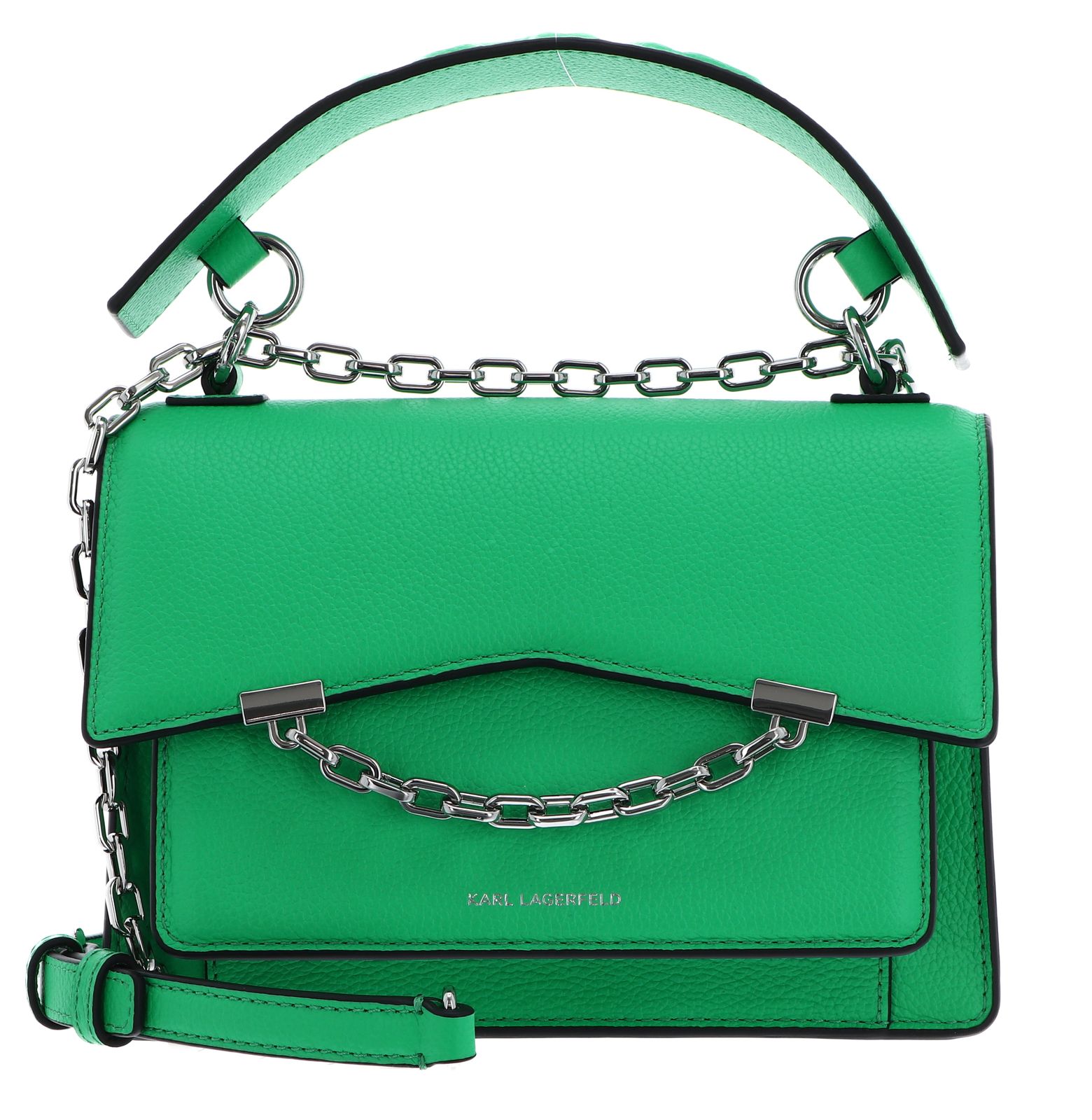 KARL LAGERFELD K / Seven Grainy Shoulder Bag Parsley Green