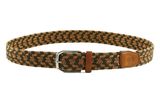 THE BRIDGE Brunelleschi Braided Man Belt W110 Cognac / Cipresso / Castagna-Rut. White THE BRIDGE Brunelleschi Braided Man Belt W110 Cognac / Cipresso / Castagna-Rut. White