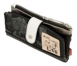 Anekke Peace & Love Nature Sixties RFID Wallet L Black & White Anekke Peace & Love Nature Sixties RFID Wallet L Black & White